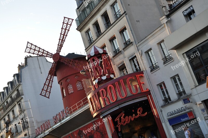 Moulin Rouge Paris Cabaret Free Photos