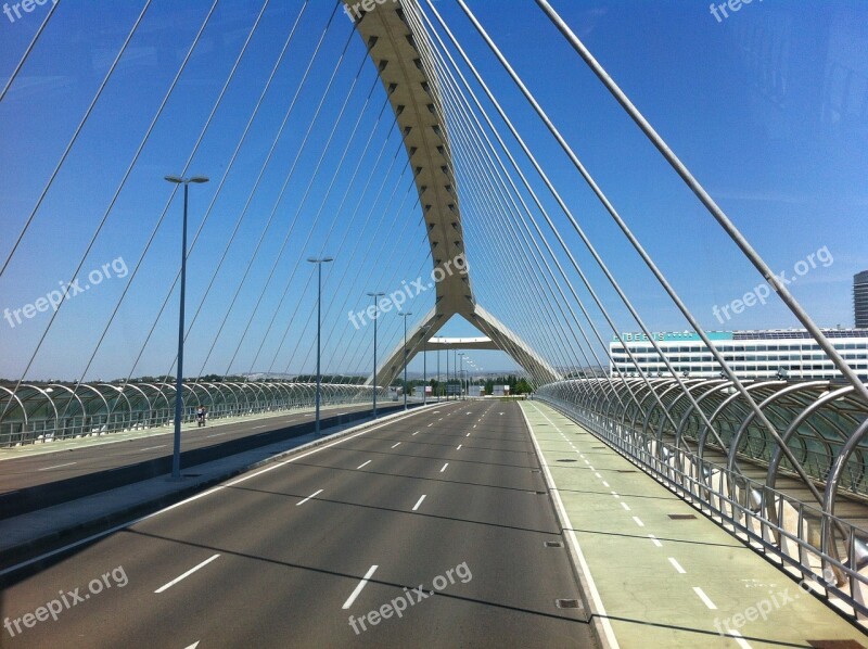 Bridge Saragossa Spain Free Photos