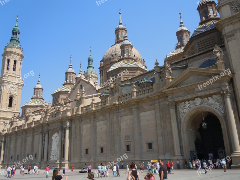 Saragossa Abutment Basilica Building Free Photos