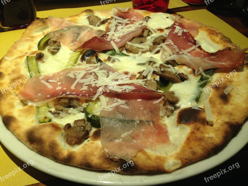 Pizza Food Italian Delicious Ham