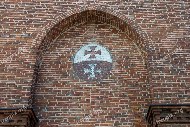 Gateway Market Elbląg Monument Coat Of Arms Poland