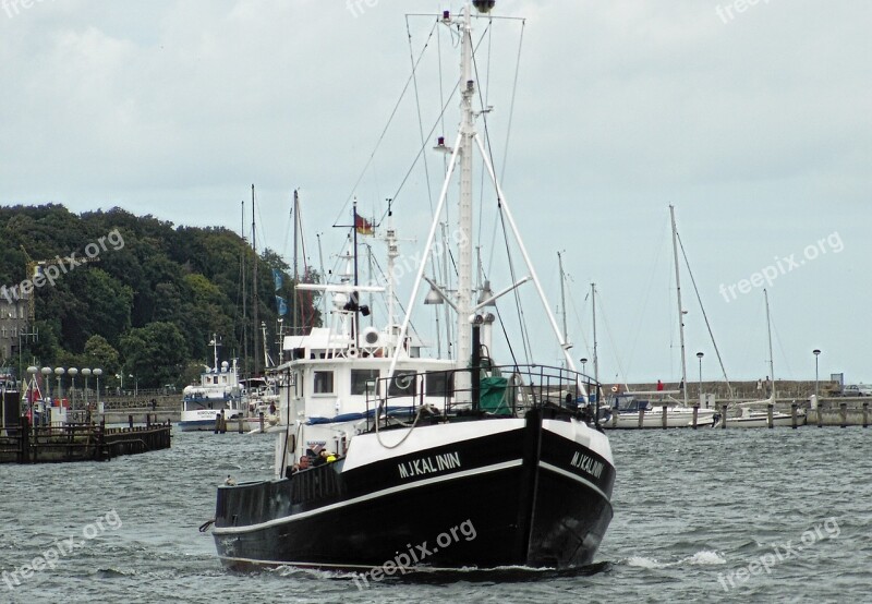 Ship Boat Rügen Sassnitz Port