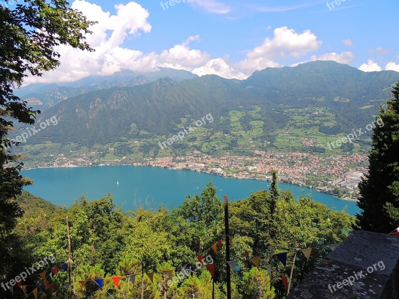 Lago Diseo Nature Water Italy Landscapes