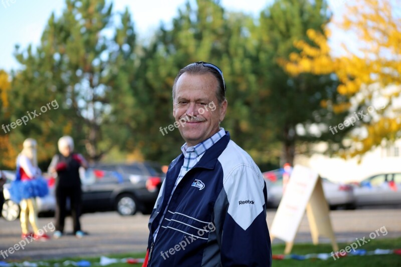 Man Elderly Standing Outdoor Smiling