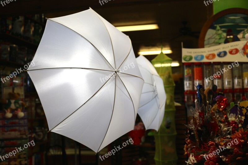 Umbrella Lights Camera White Photo