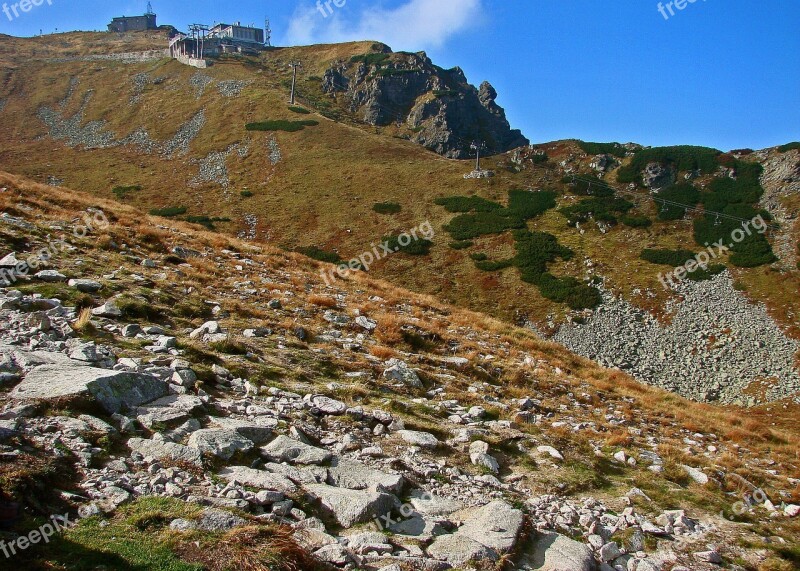 Polish Tatras The Stones Rocks Stok Slope