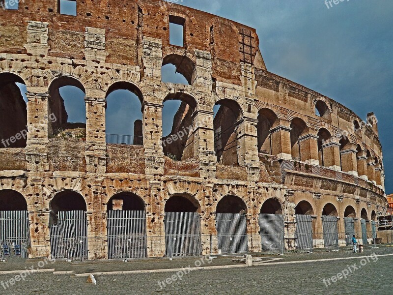 The Coliseum Rome Monument Italy Architecture