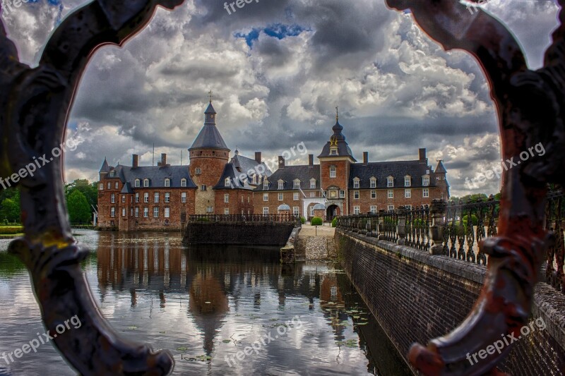 Schloss Anholt Castle Pond Mirror Free Photos