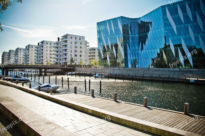 Copenhagen Port Sea Dock Buildings