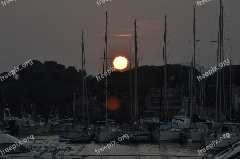 Boats Sun Pontoon Port Free Photos