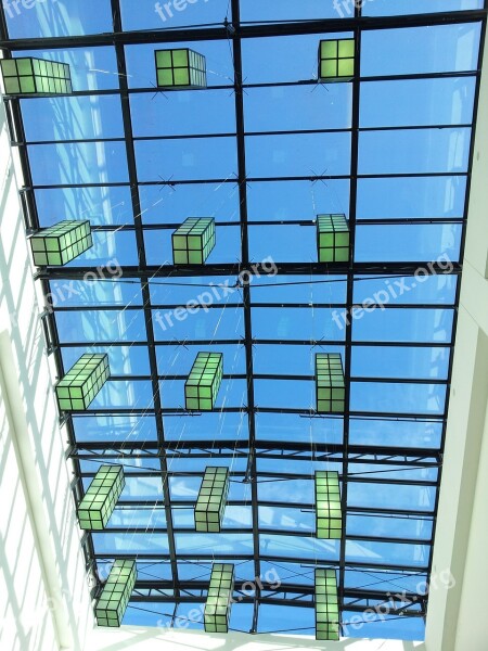 Architecture Glass Roof Passage Market Passage Leipzig