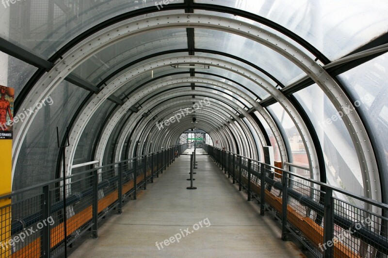 Pompidou Tunnel Modern Architecture Paris Free Photos