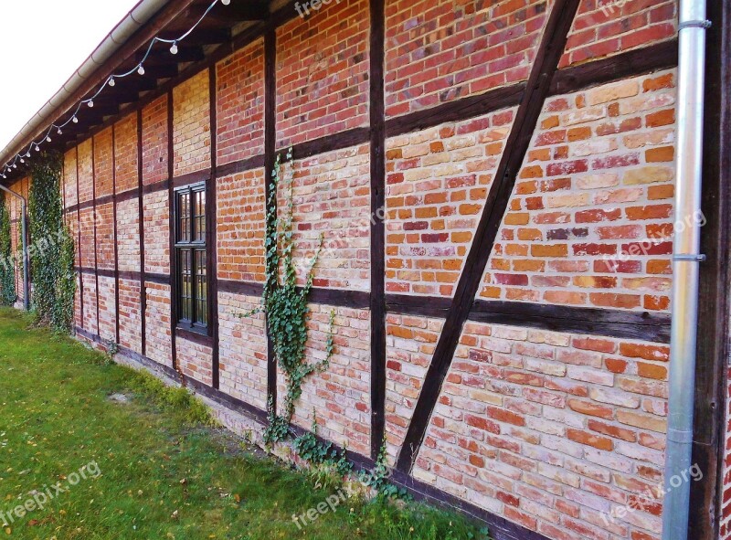 Brick Wall Wall Red Brick Old