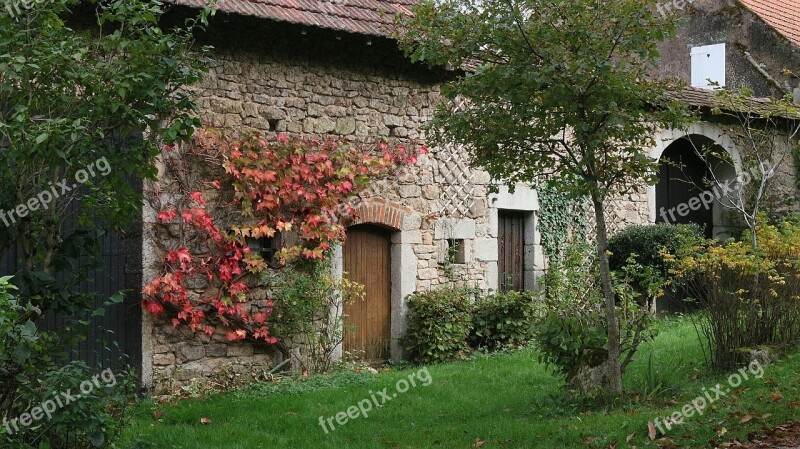 House Former Facade France Burgundy