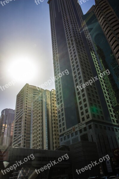 Skyscraper Skyscrapers Skyline Dubai Big City