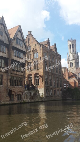 Bruges Canal Belgium Free Photos