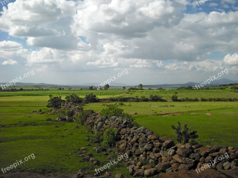 Queretaro Landscape Nature Panorama Scenery