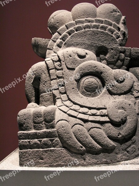 Aztec Old Monolith Prehispanic Culture