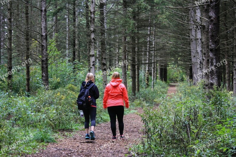 Women Girls Hiker Backpacker Trek