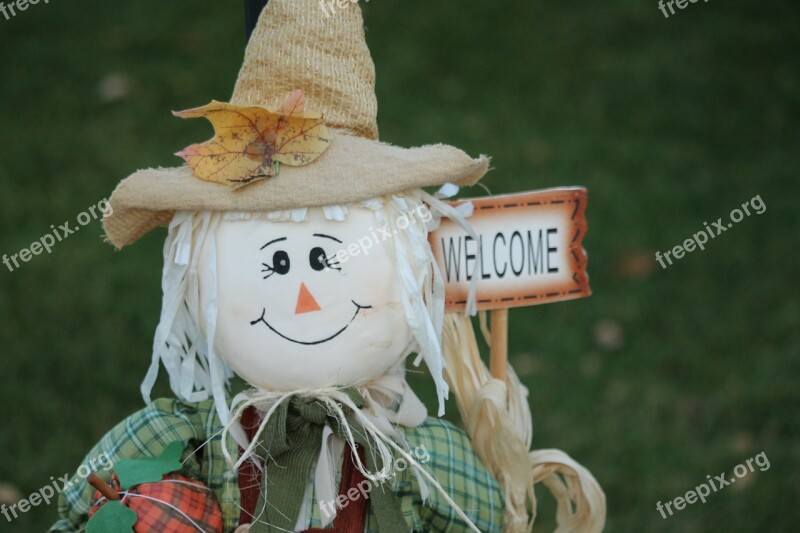 Scarecrow Fall Autumn Harvest Decoration