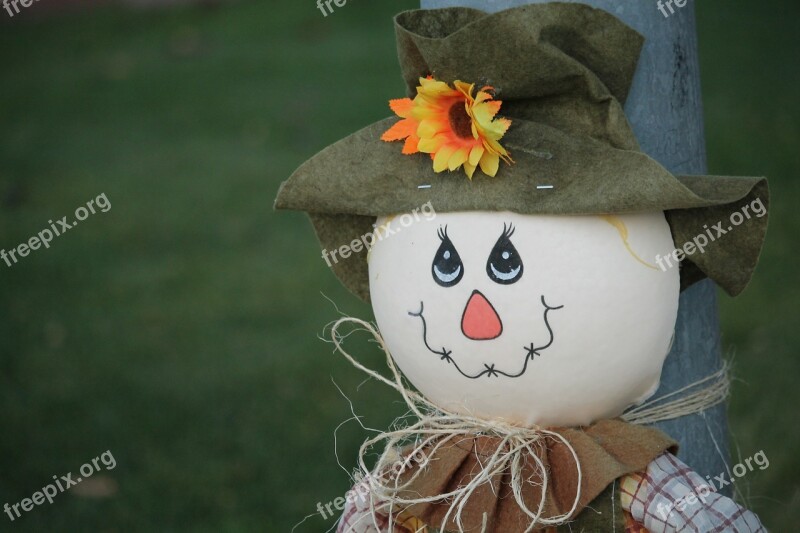 Scarecrow Fall Autumn Harvest Decoration