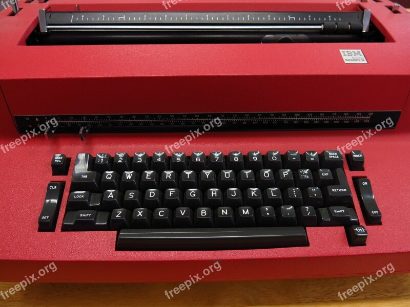 Typewriter Electric Business Retro Keyboard