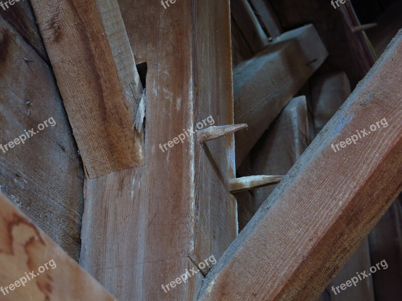 Barn Beam Old Wooden Farm