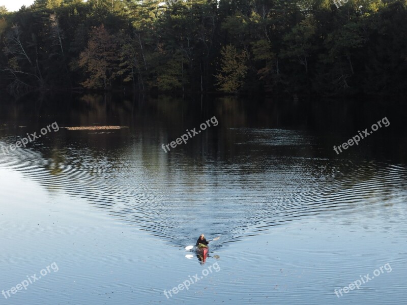 Kayak River Kayaking Paddle Summer