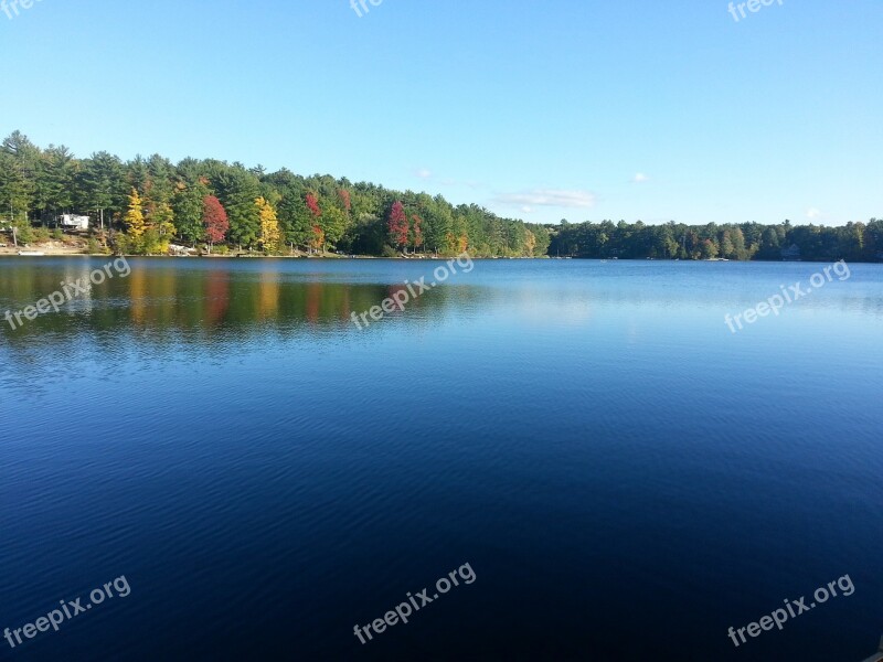 Lake Nature Reflection Summer Sky