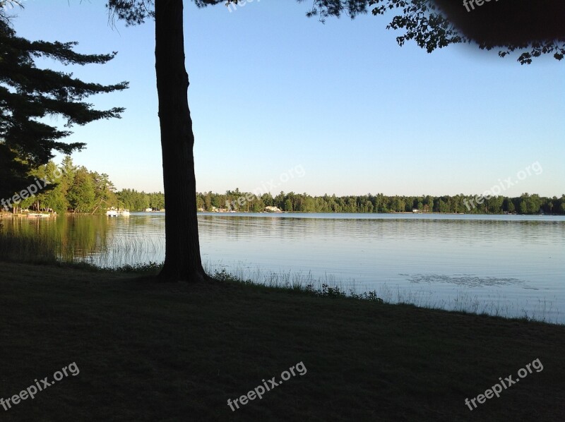 Lake Nature Reflection Summer Sky