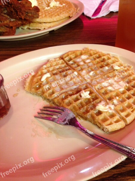 Waffles Food Roscoes Tasty Delicious