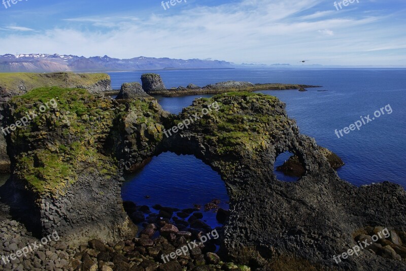 Cliff Shore Ocean Sea Coast