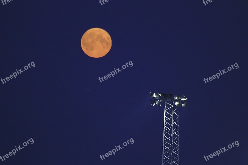 Moon Yellow Orange Blue Antenna