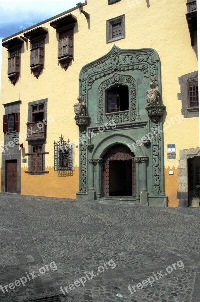 Monument Christoph Columbus House Architecture Antique