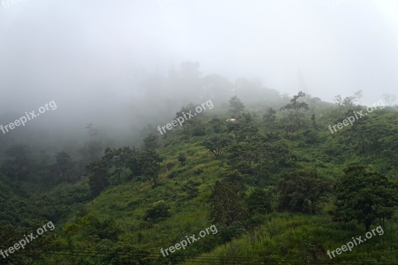 El Salvador Mountains Hill Sierra Fog