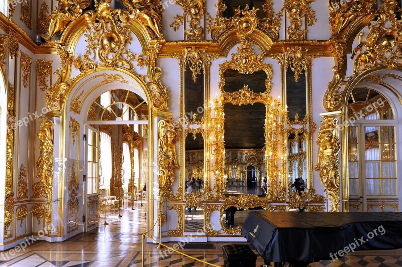 Catherine's Palace Interior Ornament Free Photos