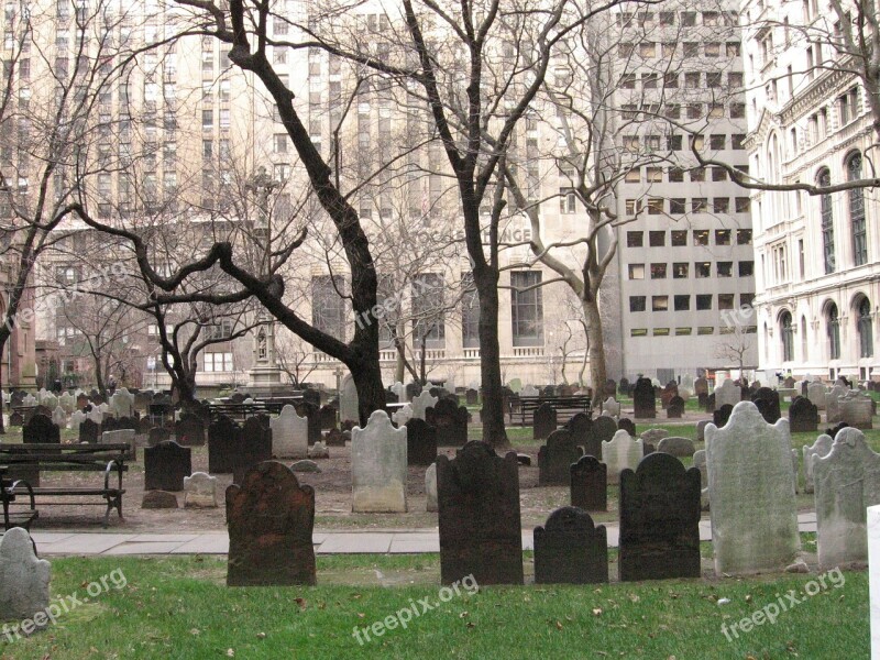 Cemetery New York Wall Street Free Photos