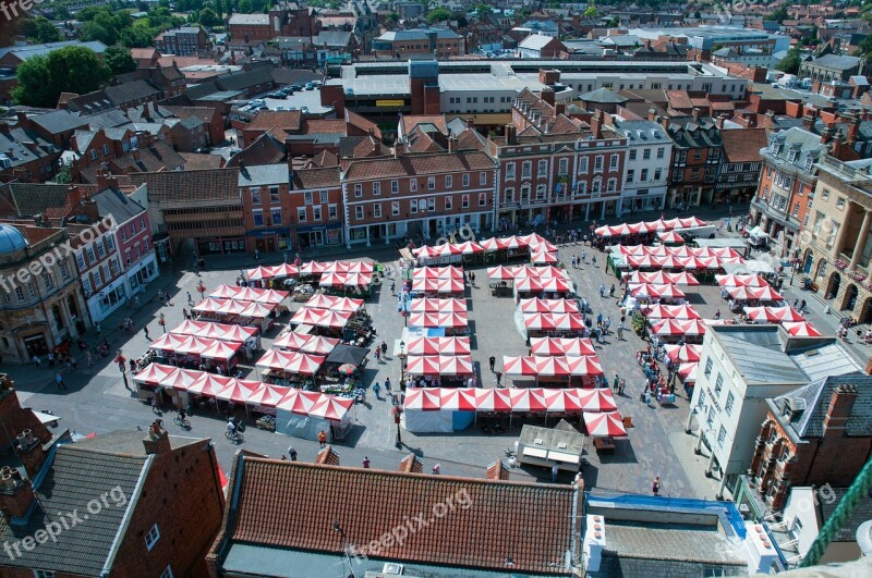 Market Marketplace Newark Stalls Square