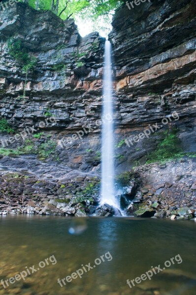 Waterfall Hardraw Yorkshire Flow Pool