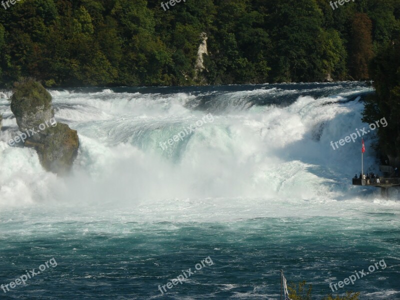 Rhine Falls Waterfall Rhine Schaffhausen Switzerland