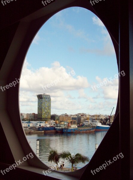 Porthole Gran Canaria View Canary Islands Cruise