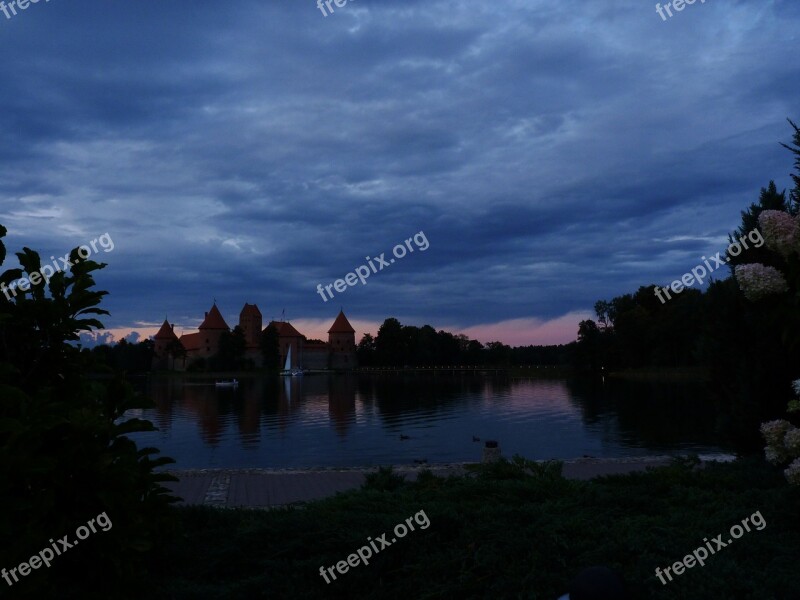 Trakai Lithuania Castle Lake Free Photos