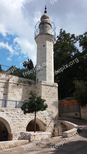 Minaret Antiquities Tower Jerusalem Islamic