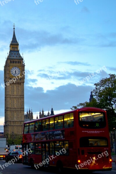 Big Ben London Capital Europe Bus