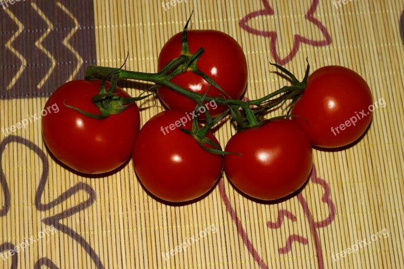 Tomatoes Vegetables Eating Health Red