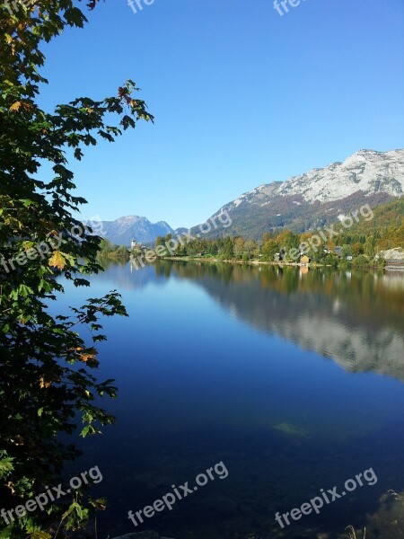 Grundlsee Salzkammergut Austria Alpine Bergsee