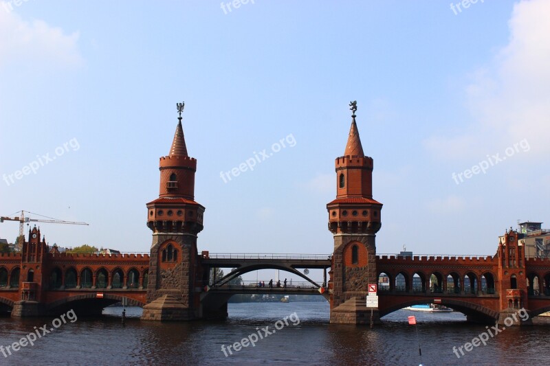 Oberbaumbrücke Spree Berlin Bridge Architecture