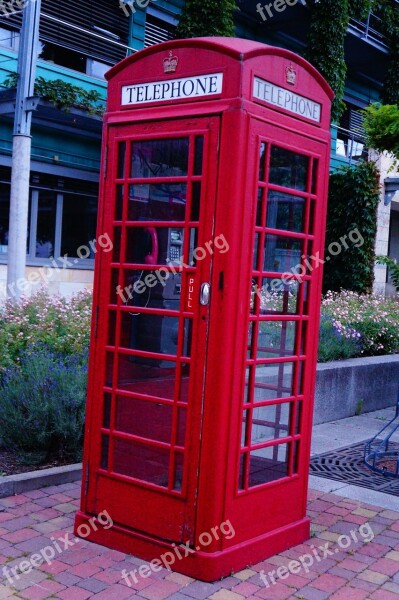 Phone Booth Red London Free Photos