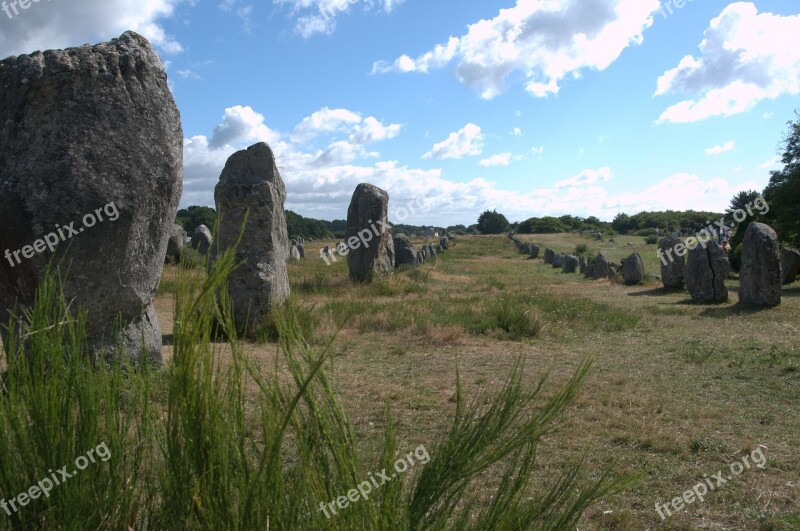 Megaliths Menhirs France Series Summer