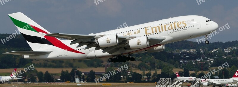 Airport Zurich Balls Departure A380